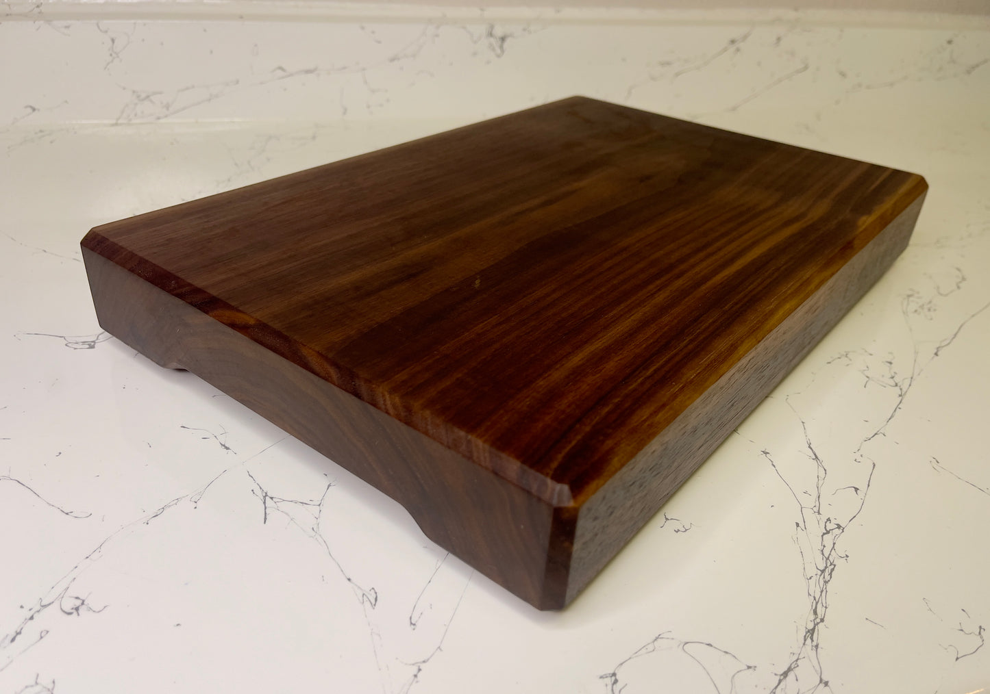 Solid One Piece Chopping Board, No Glue No Joints, Single Piece Cutting Board, Golden Feet, Serving Board, 10 Hardwoods Available 1-3/4” Thick, 5 Sizes.