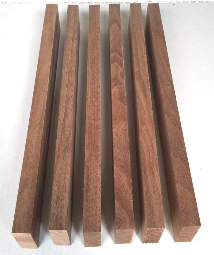 (8 Pcs) 13/16"x2"x24" S4S Wood, 6 Beech, 2 Walnut. Starter Kit for Cutting Board, Serving Trays and Craft.