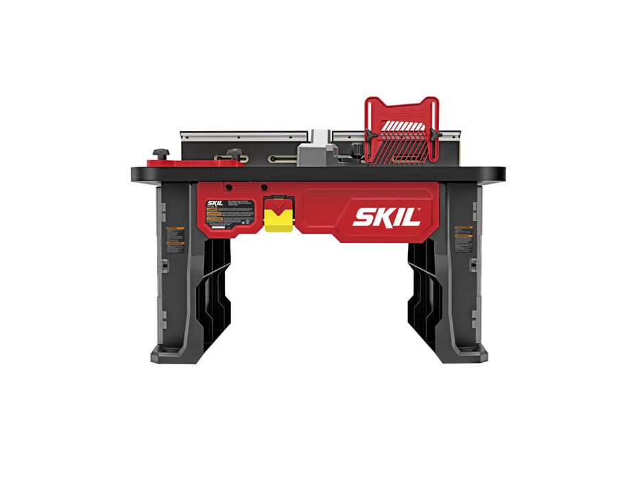SKIL Benchtop Portable Router Table with Dual Sided Integrated Bit Storage