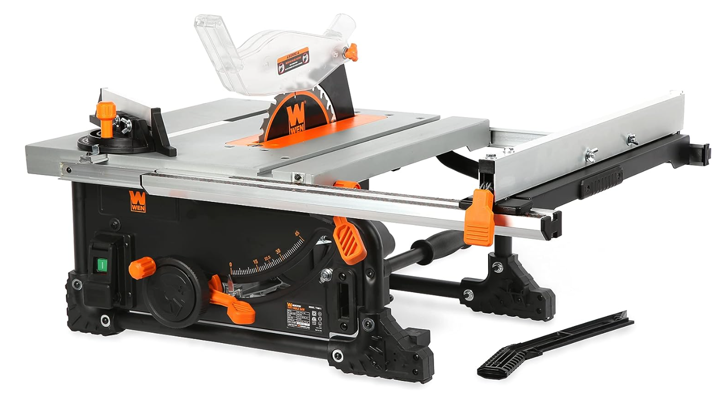 WEN TT0811 11-Amp 8.25-Inch Compact Benchtop Jobsite Table Saw