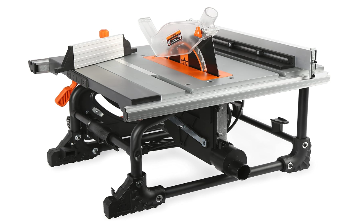 WEN TT0811 11-Amp 8.25-Inch Compact Benchtop Jobsite Table Saw