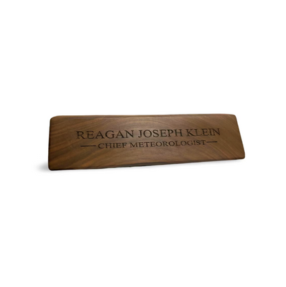 Personalized Cherry Wood Desk Name Plates, Custom Engraving, Executive Personalized Desk Name Plate.